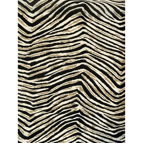 Animal Print Zebra Scarf Womens CDC Caren Desiree  Rectangular Oblong 9x64 - Picture 3 of 5